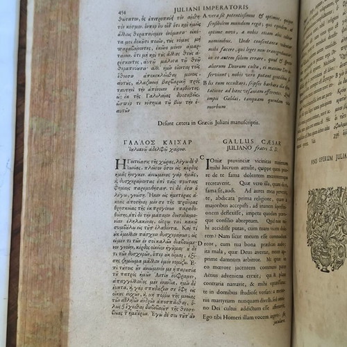 Ioulianou Autokratoros ta Sozomena book used, 1696 edition