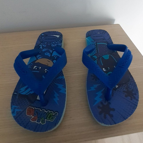 Havaianas children's flip-flops PJ Masks CatBoy Night Ninja size 29-30 like new