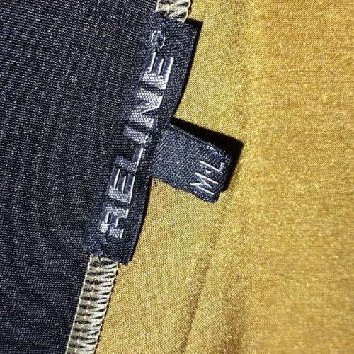 Asymmetric Reline dress M-L like new, gold with black details