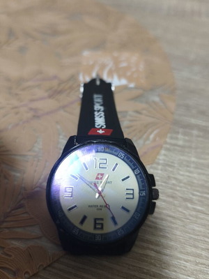 Swiss Sport Design watch used, waterproof 30M, stainless steel
