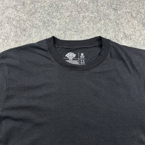 Dickies men's black short sleeve T-shirt, medium, 100% cotton