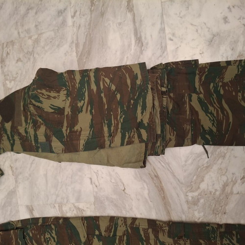 Military camouflage set used, 3 variations, medium size