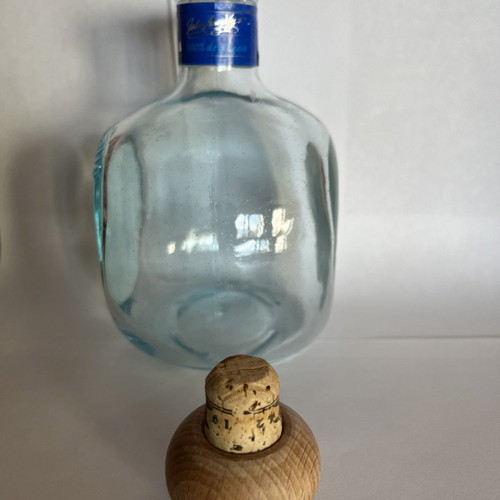 Don Julio tequila bottle used, empty