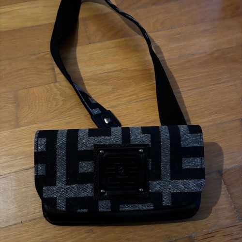 Ames denim belt bag new, black and blue