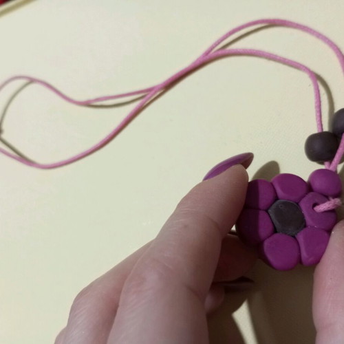 Handmade necklace from fimo like new