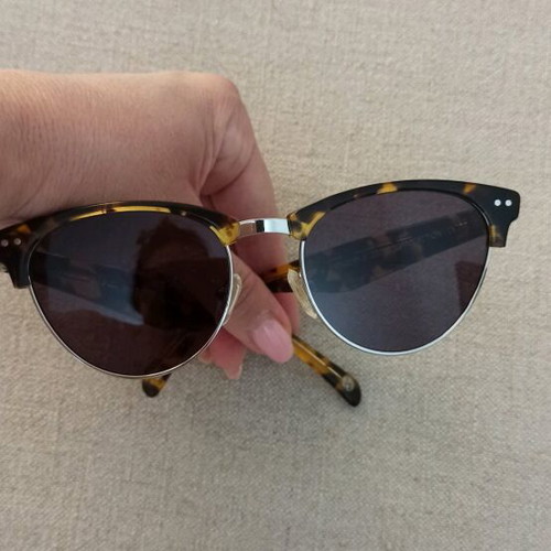 Massimo Dutti sunglasses used, brown and gold