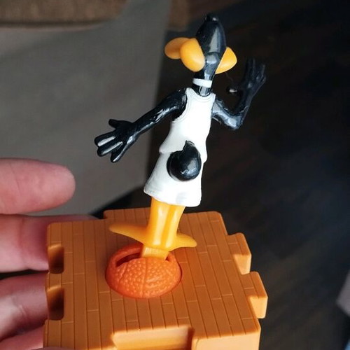 Daffy Duck Space Jam 1996 figure used McDonalds Looney Tunes