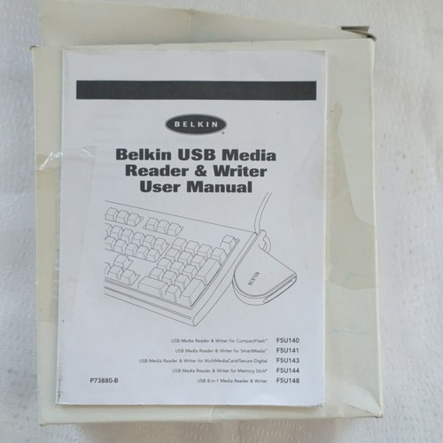 Belkin CF/CF2 USB Media Reader with CD brand new