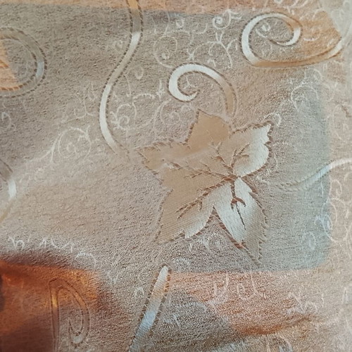 Curtain beige gold satin, 280x270 cm