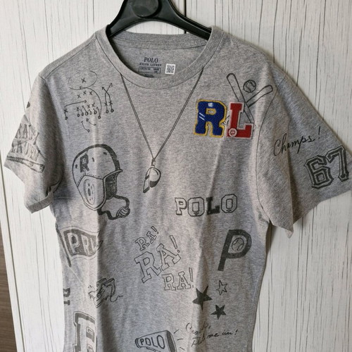T-shirt Ralph Lauren Polo like new, kids size 14-16, grey