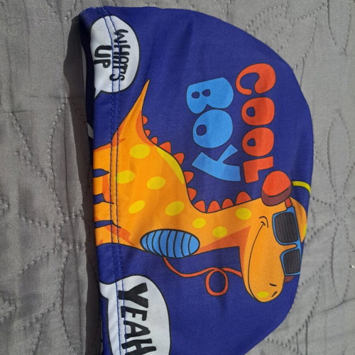 Children's swimming cap with dinosaur design new