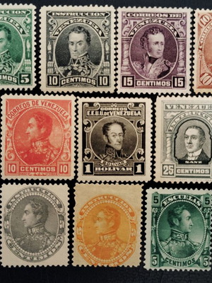 Venezuela classic mint postage stamps