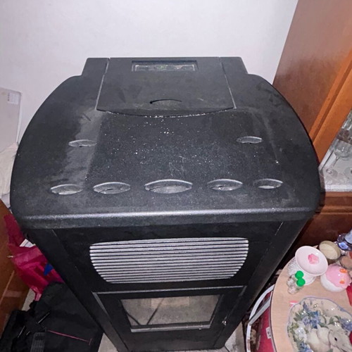 Pellet stove used, connects to radiators