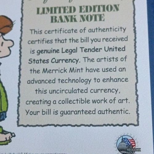 Collectible Disney cartoon paper money new