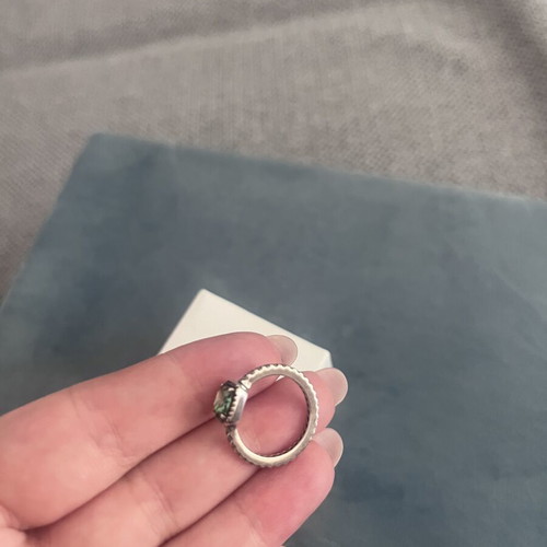 Pandora ring with emerald stone S925 new