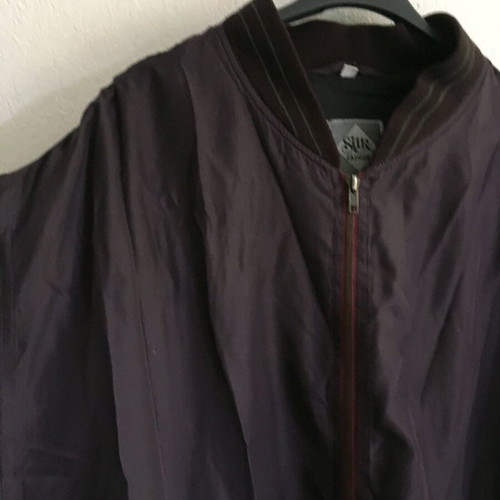Avanti Purple 100% Silk Bomber Jacket Like New, Size L-XL