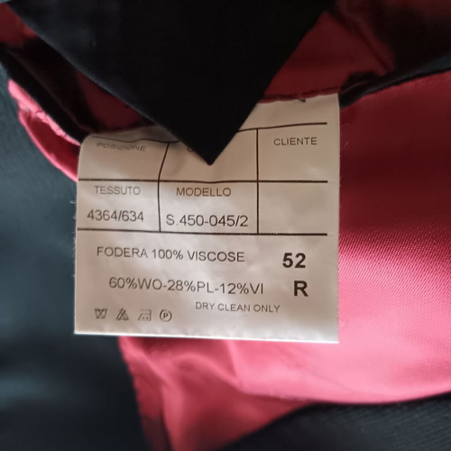 Aslanis men winter suit like new, black, size 52