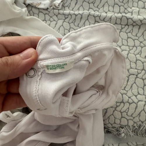 Baby bodysuits used, size 50cm, 0-1 month, including Benetton