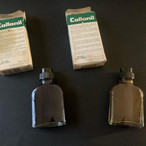 Collonil Velours collectible dyes used, 1970s vintage