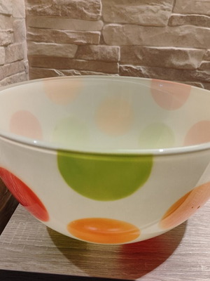 Vintage Walther Glas Love Plates glass salad bowl like new