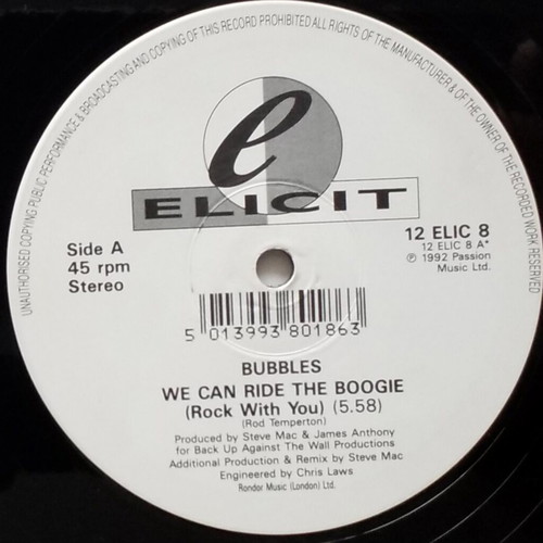Bubbles We Can Ride The Boogie (Rock With You) vinyl used