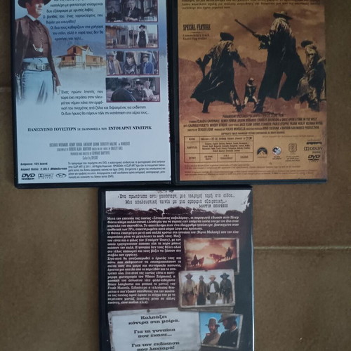 Classic Western DVDs Warlock, Once Upon a Time in the West & The Hired Hand, like new