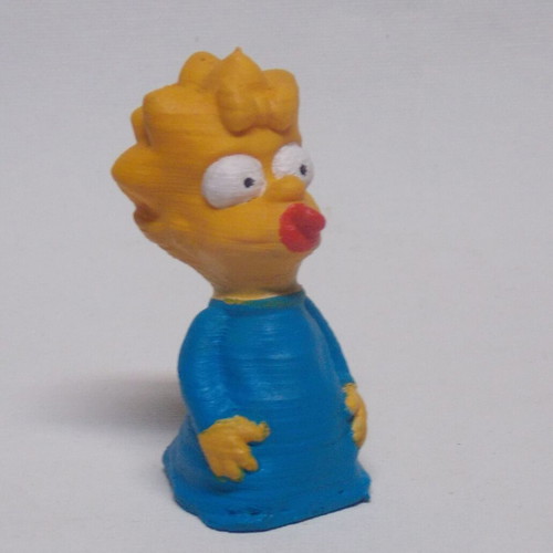 The Simpsons figure like new, hand-painted with acrylics