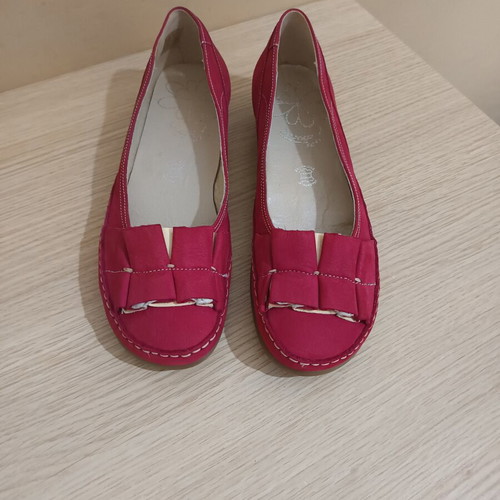 Boxer leather ballerinas new, size 41, red