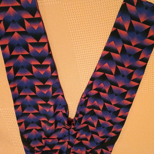 Colorful leggings like new, size S, elastic fabric, below knee length