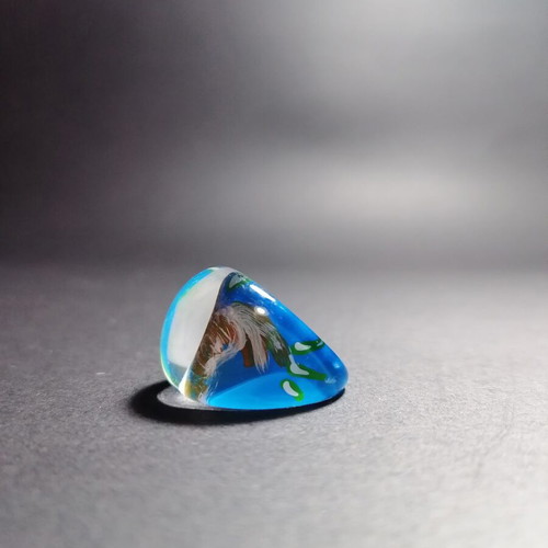 Ring size 52.5 like new, blue multicolor