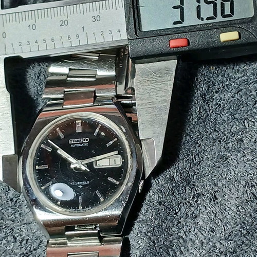 Seiko 7009-8289-P vintage wristwatch used, 17 jewels, stainless steel