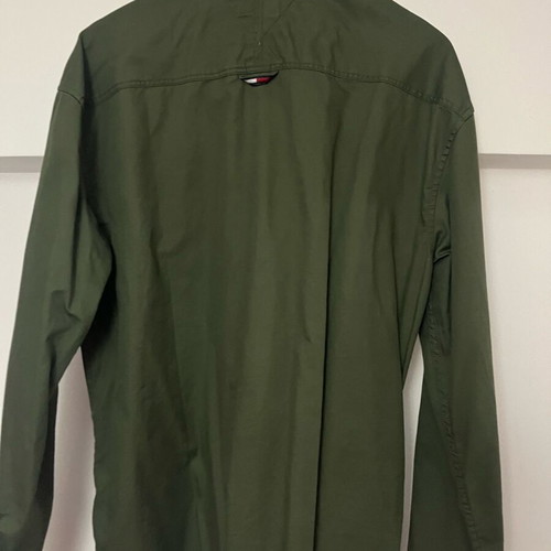 Tommy Jeans DM0DM15129 shirt new, green, size M, oversized fit