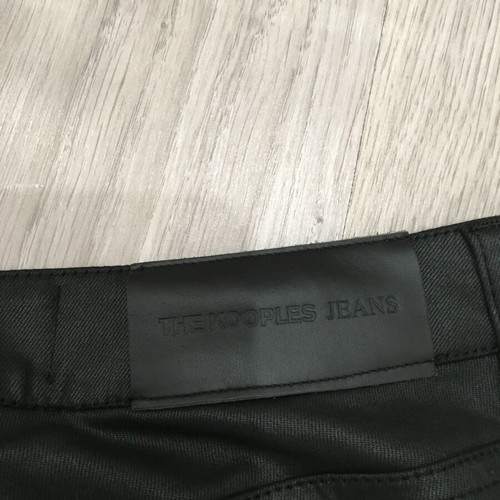 The Kooples leather-effect slim jeans new, black