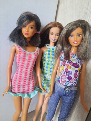 Barbie Fashion Fever dolls used, Lara, Teresa Jewel Secret & Kayla Lea