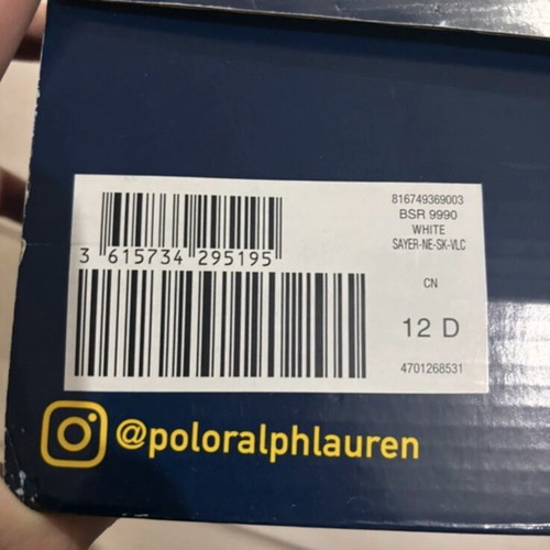 Polo Ralph Lauren men's sneaker new, size 45, beige