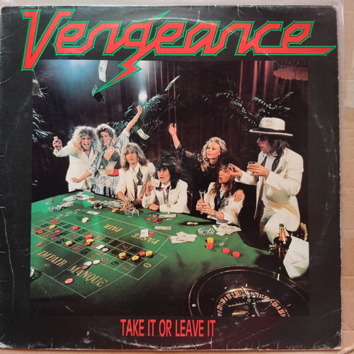 Vengeance Take It Or Leave It LP used, metal, 1987 Greece