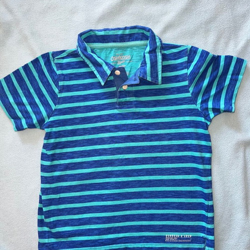 Oshkosh Polo T-shirt για αγόρι 5 ετών σαν καινούργιο, μπλε και τιρκουάζ