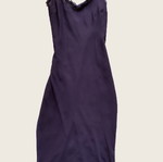 Dress with straps purple like new, size S
