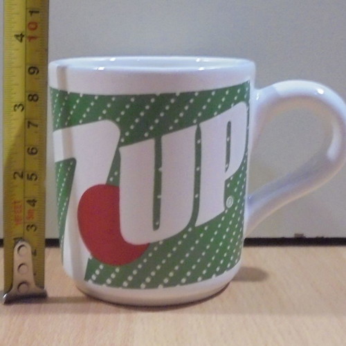 7 UP vintage promotional mug used