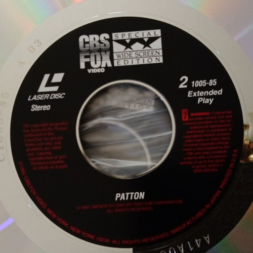 Patton LaserDisc like new