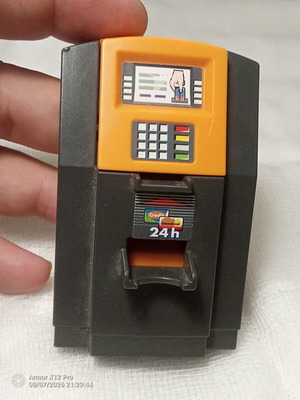 Playmobil ATM station like new accessory