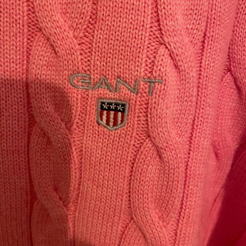 Gant cable knit sweater pink new, premium cotton