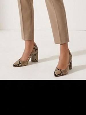 Γόβες Zara δερμάτινες σαν καινούργιες, μέγεθος 41, μαύρο και καφέ