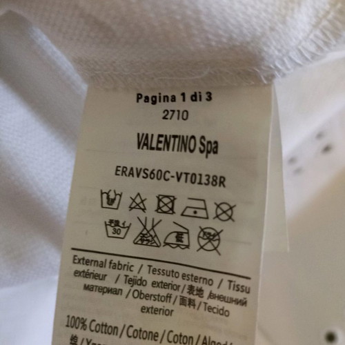 Red Valentino dress white like new, size 42 Italian