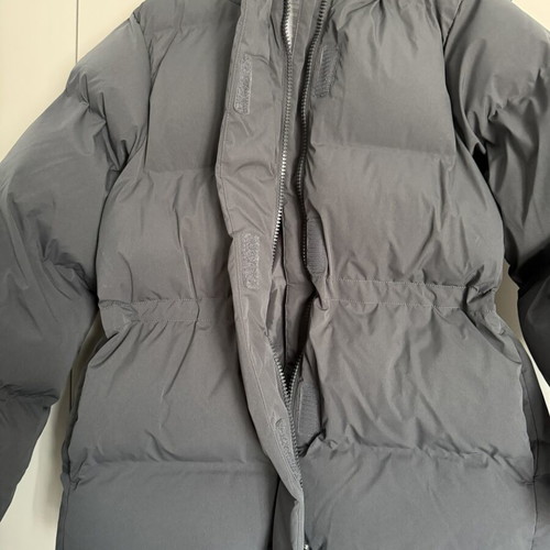 Weekday Dark Grey Puffer Coat New, Oversized, Waterproof, Windproof