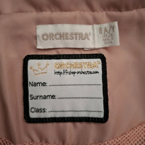 Orchestra lightweight hooded jacket like new, gray and pink
