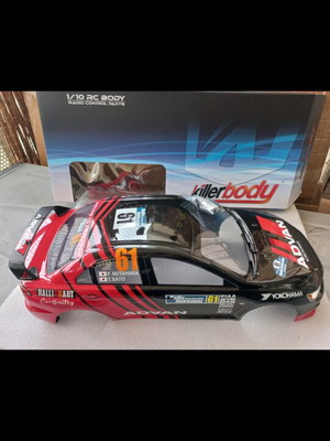 Mitsubishi Evo 10 Killerbody Lexan RC car body 1/10 scale 190mm