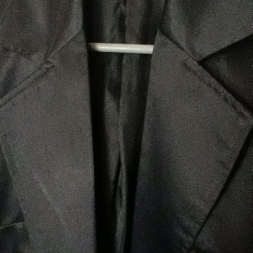 Satin jacket used, black with back design