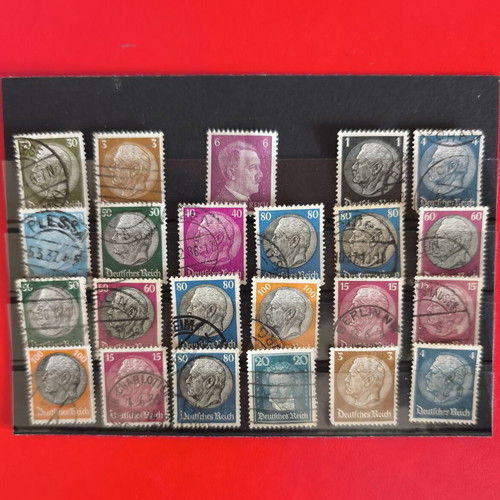 Deutsches Reich stamp collection 1933–1945, like new, 23 pieces