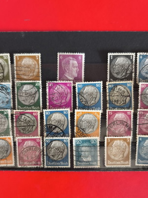 Deutsches Reich stamp collection 1933–1945, like new, 23 pieces